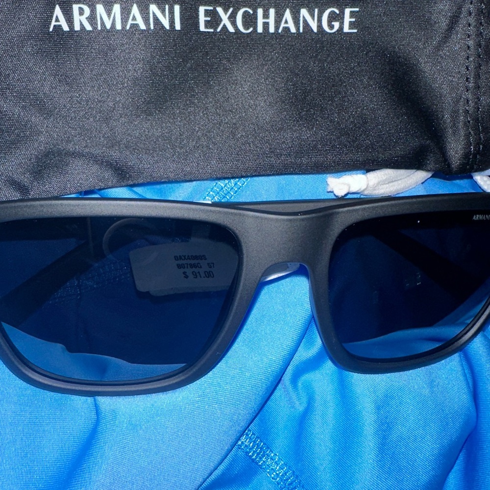 Armani Exchange Sleek Black Sunglasses